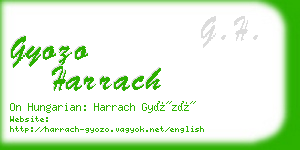 gyozo harrach business card